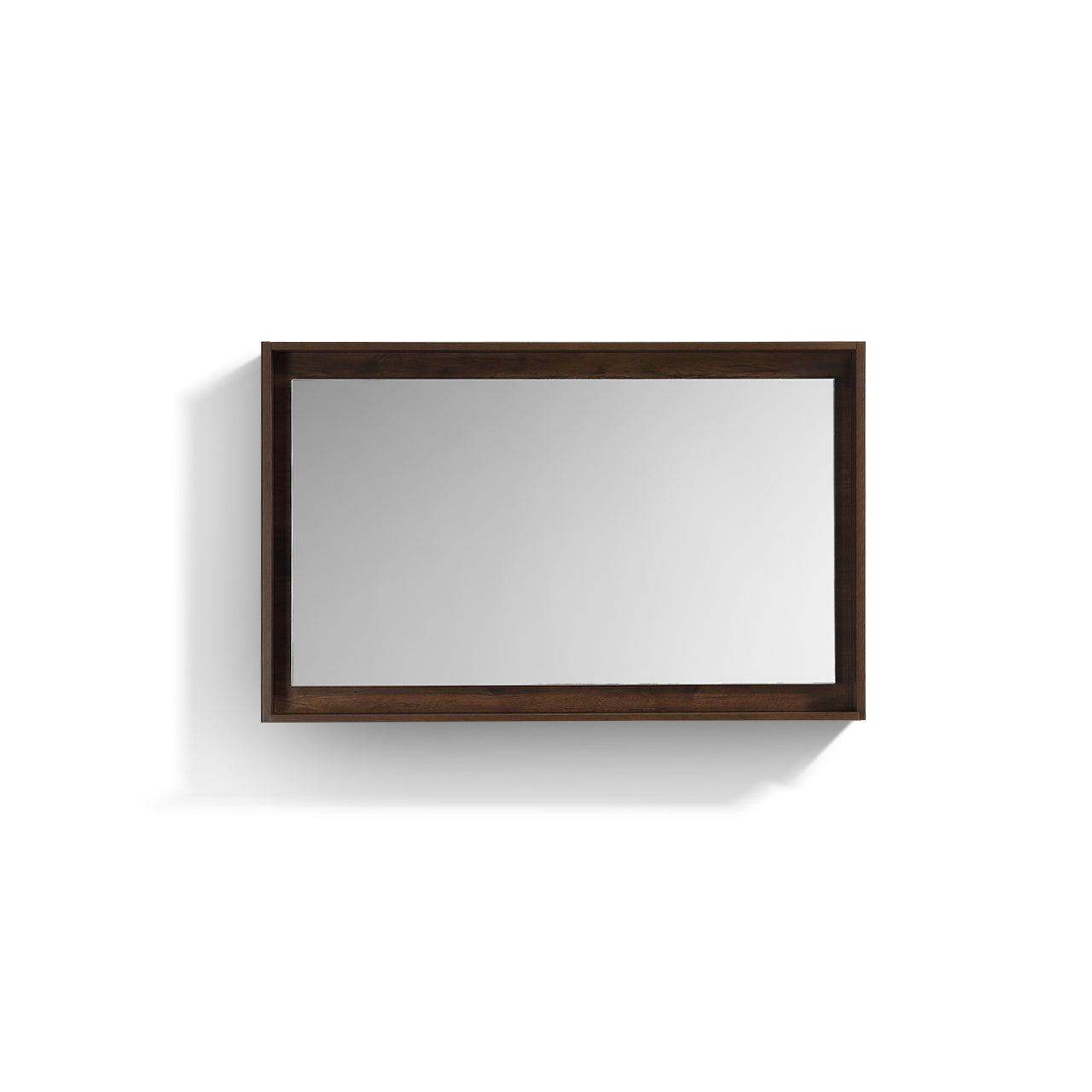48" Wide Mirror w/ Shelf Rosewood