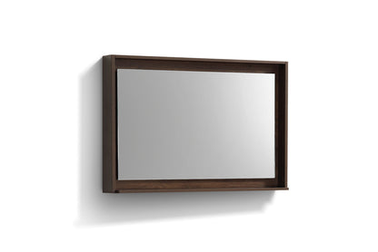 48" Wide Mirror w/ Shelf Rosewood