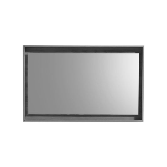 48" Wide Mirror w/ Shelf Vulcan Ash Grey