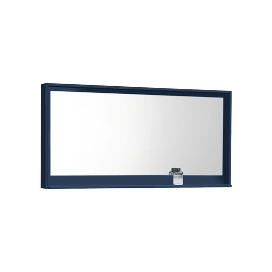 60" Wide Mirror w/ Shelf Blue