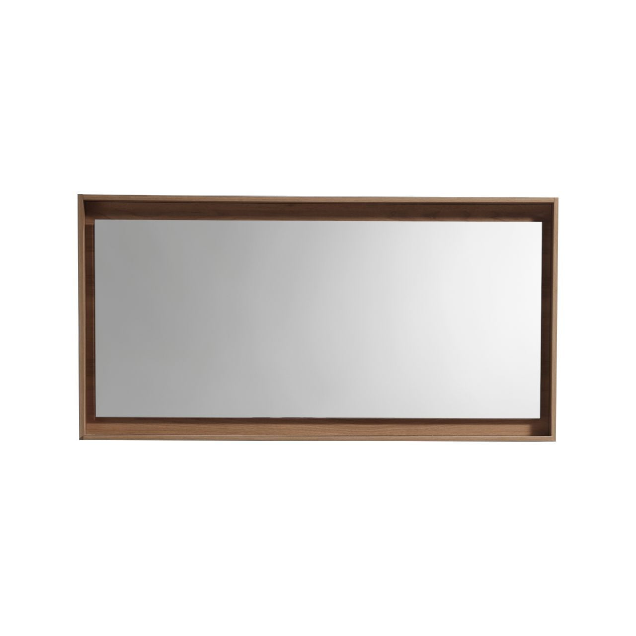 60" Wide Mirror w/ Shelf Honey Oak