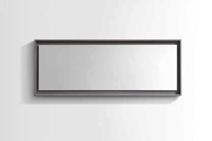 70" Wide Mirror w/ Shelf Gray Oak