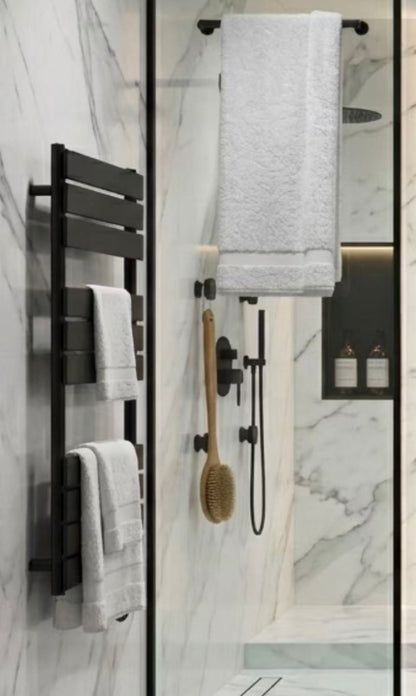Kubebath Cresta Matte Black Towel Warmer