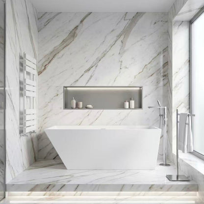 Kubebath Cresta Matte White Towel Warmer