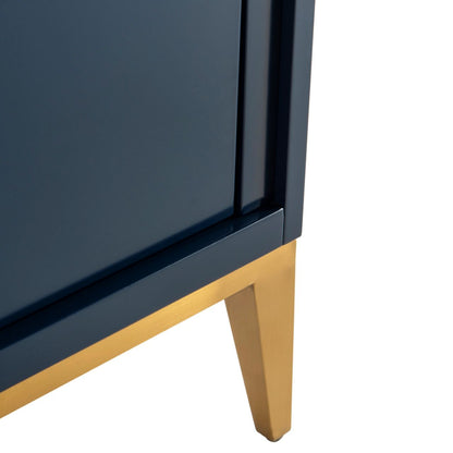 Divani 24'' Navy Blue Vanity W/ Quartz Counter Top
