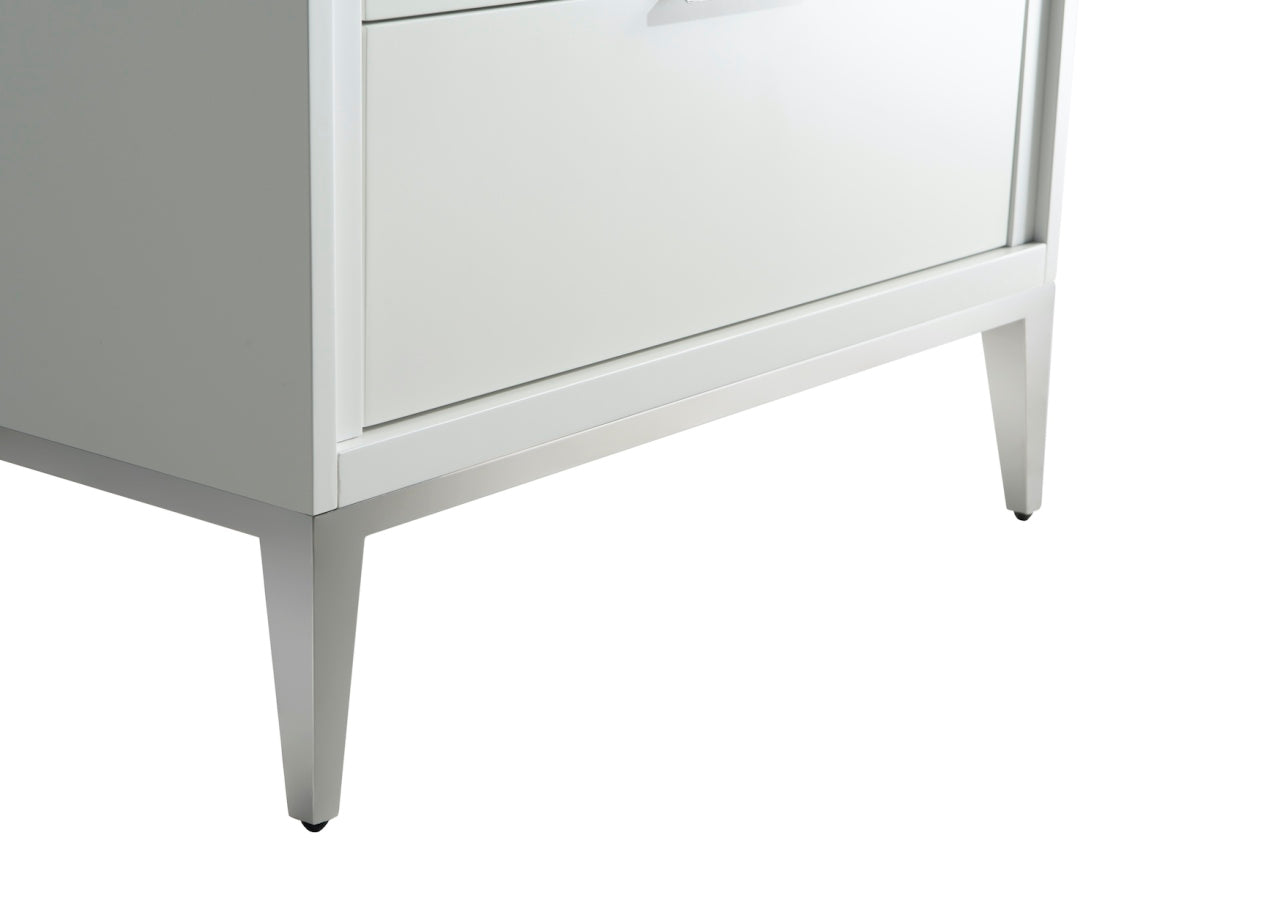 Divani 36'' Gloss White Vanity W/ Quartz Counter Top