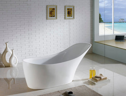 67" Kube Victorian Free Standing Bathtub