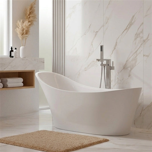 67" Kube Victorian Free Standing Bathtub