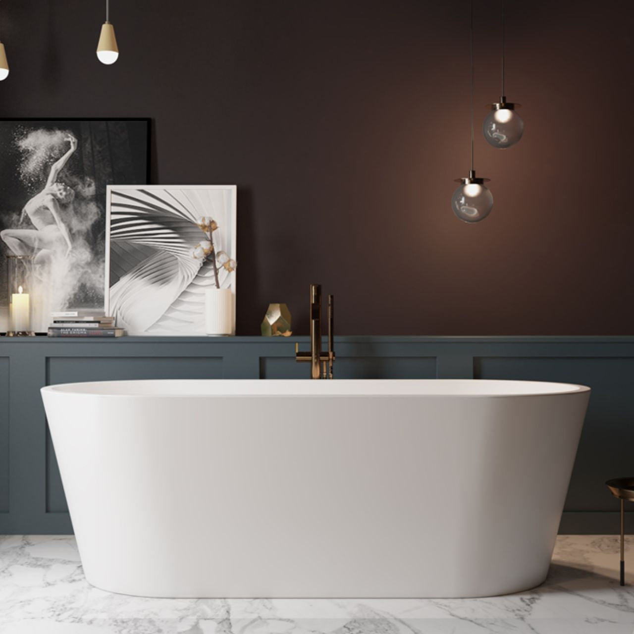 53.94" TORONTO VANITY Free Standing Bathtub