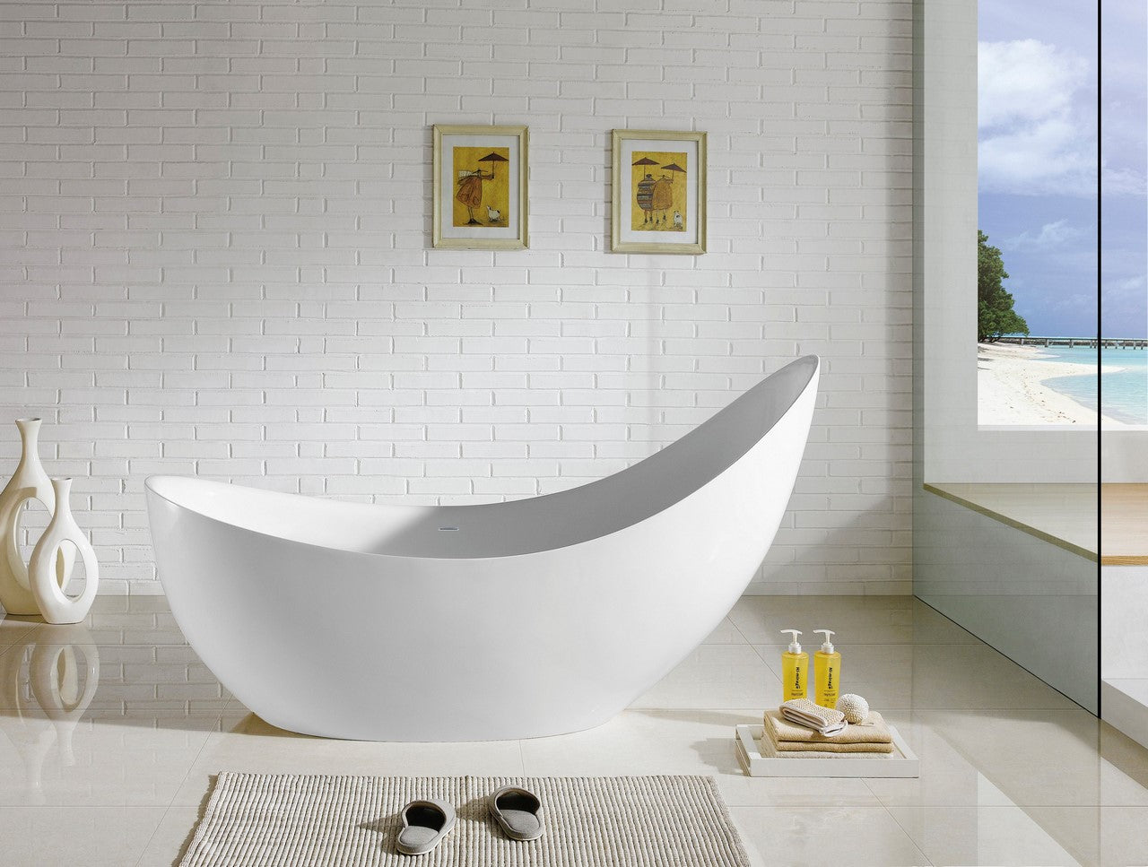 81'' Kube Salto Free Standing Bathtub