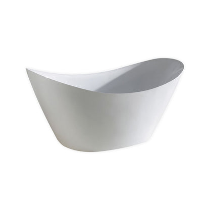 68'' Kube Luna White Free Standing Bathtub