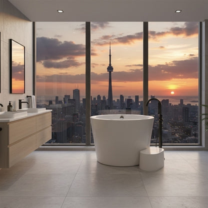 43.5'' Kube Lagar Free Standing Bathtub