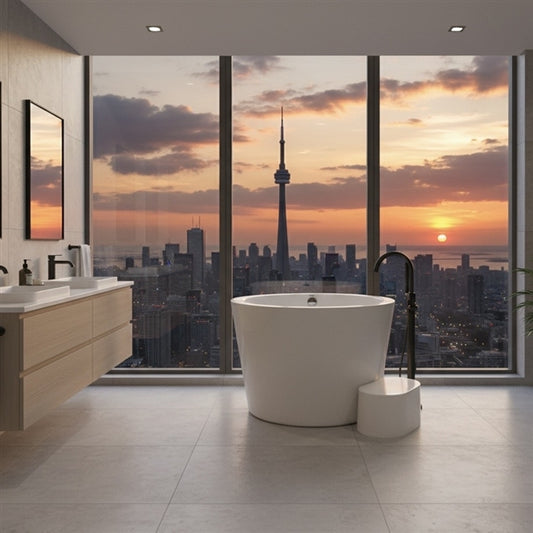 43.5'' Kube Lagar Free Standing Bathtub