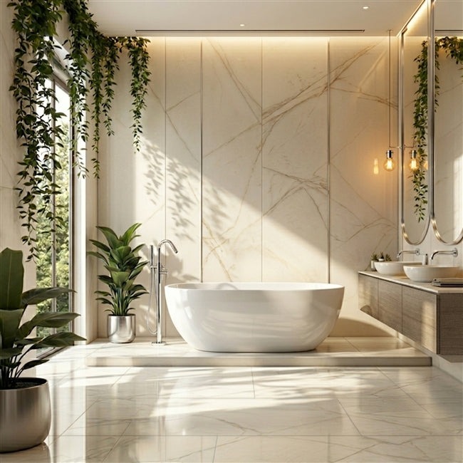 67" Kube Vernice Free Standing Bathtub White