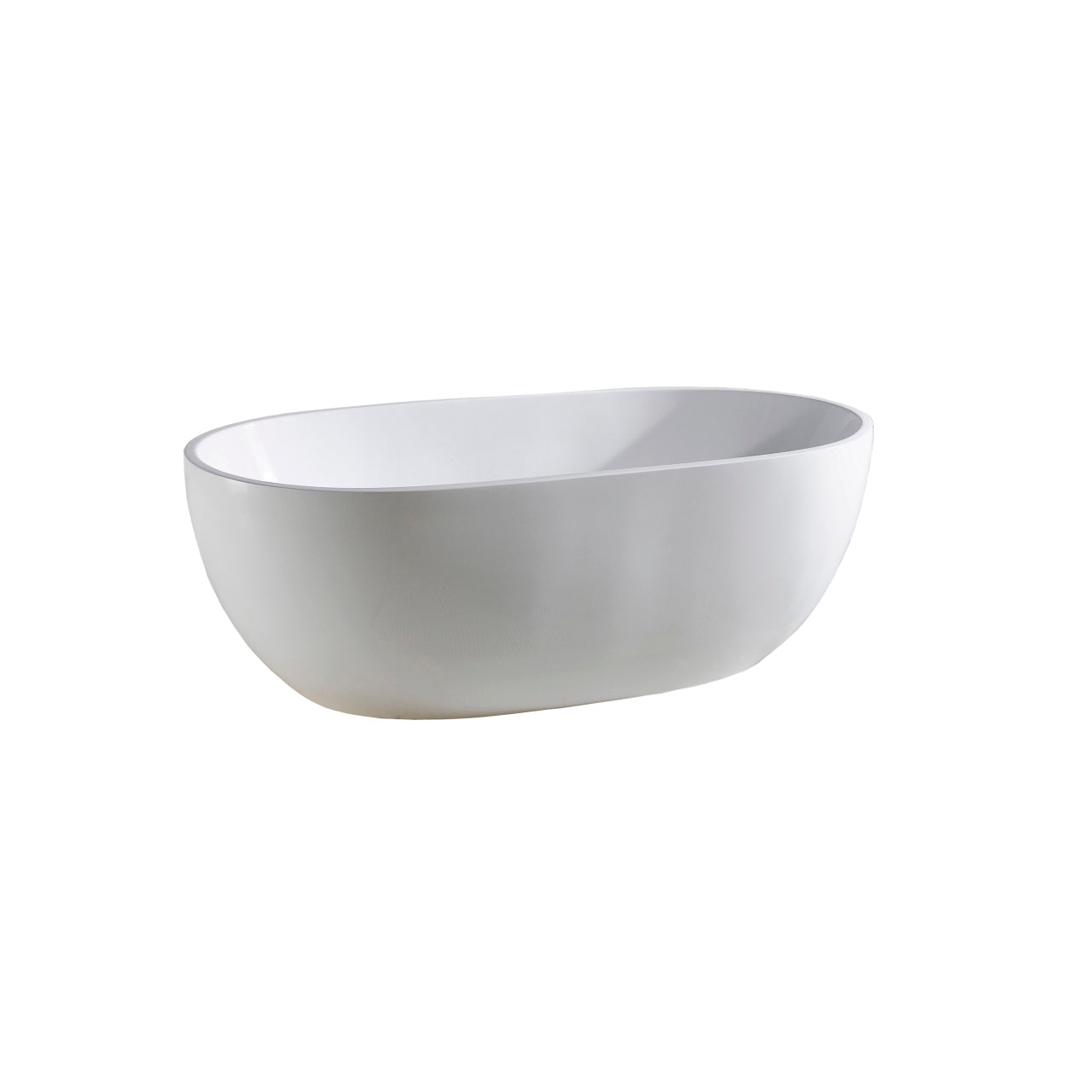 67" Kube Vernice Free Standing Bathtub Matte White - Back Order ETA 9/20