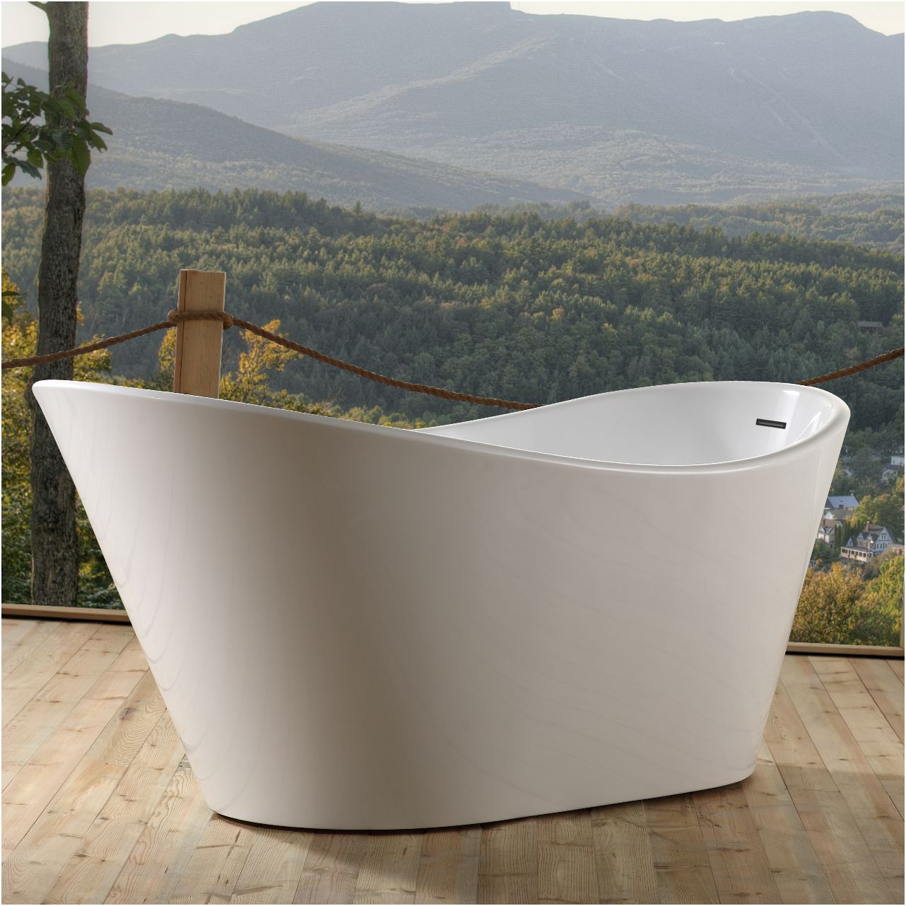 67" Kube LAVELLO Free Standing Bathtub -  Back Order ETA 9-25