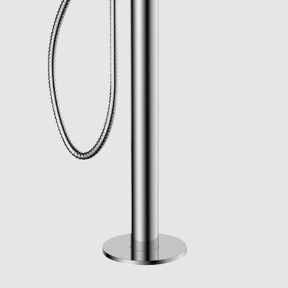 Aqua Letti Floor Mounted Soaker Tub Faucet Chrome Finish