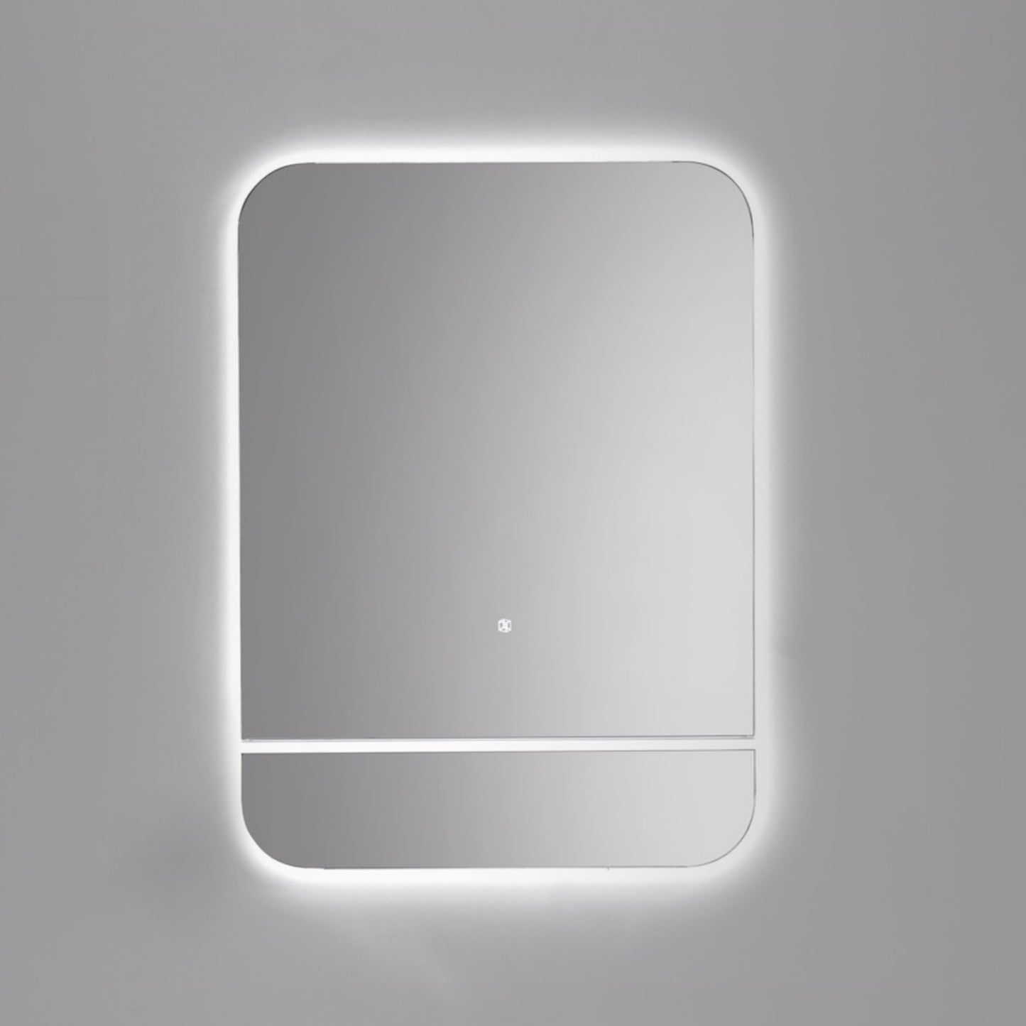 Kubebath Lumino 24'' LED Mirror with LED Acrylic Shelf