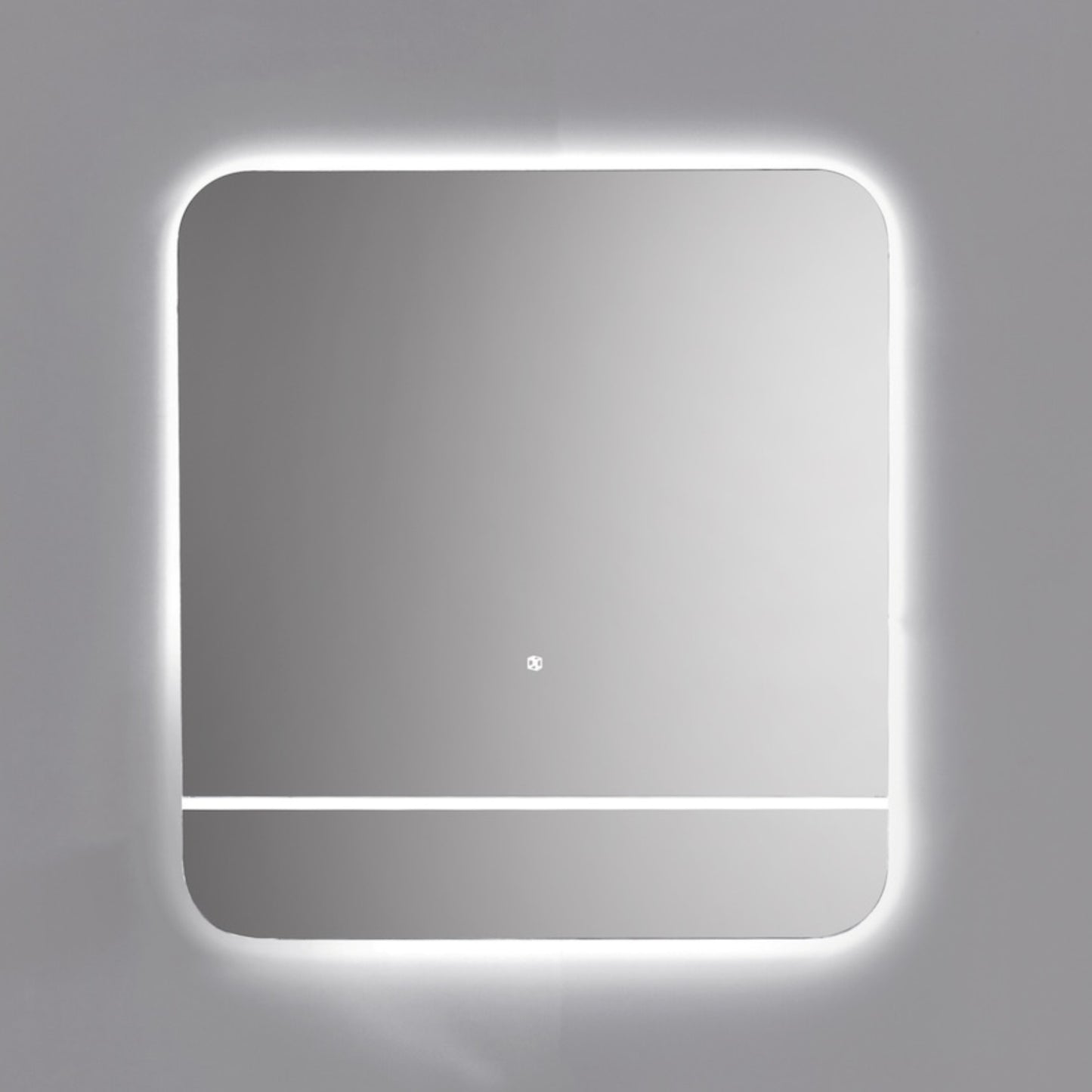 Kubebath Lumino 30'' LED Mirror with LED Acrylic Shelf