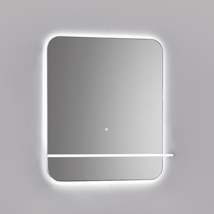 Kubebath Lumino 30'' LED Mirror with LED Acrylic Shelf w/ Anti-Fog