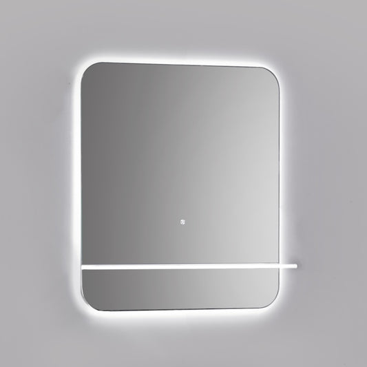 Kubebath Lumino 30'' LED Mirror with LED Acrylic Shelf