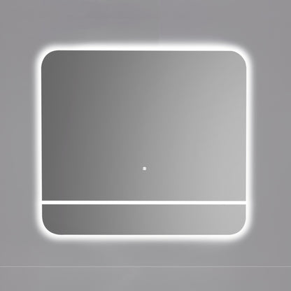 Kubebath Lumino 36'' LED Mirror with LED Acrylic Shelf w/ Anti-Fog - Restock ETA Mid Sept