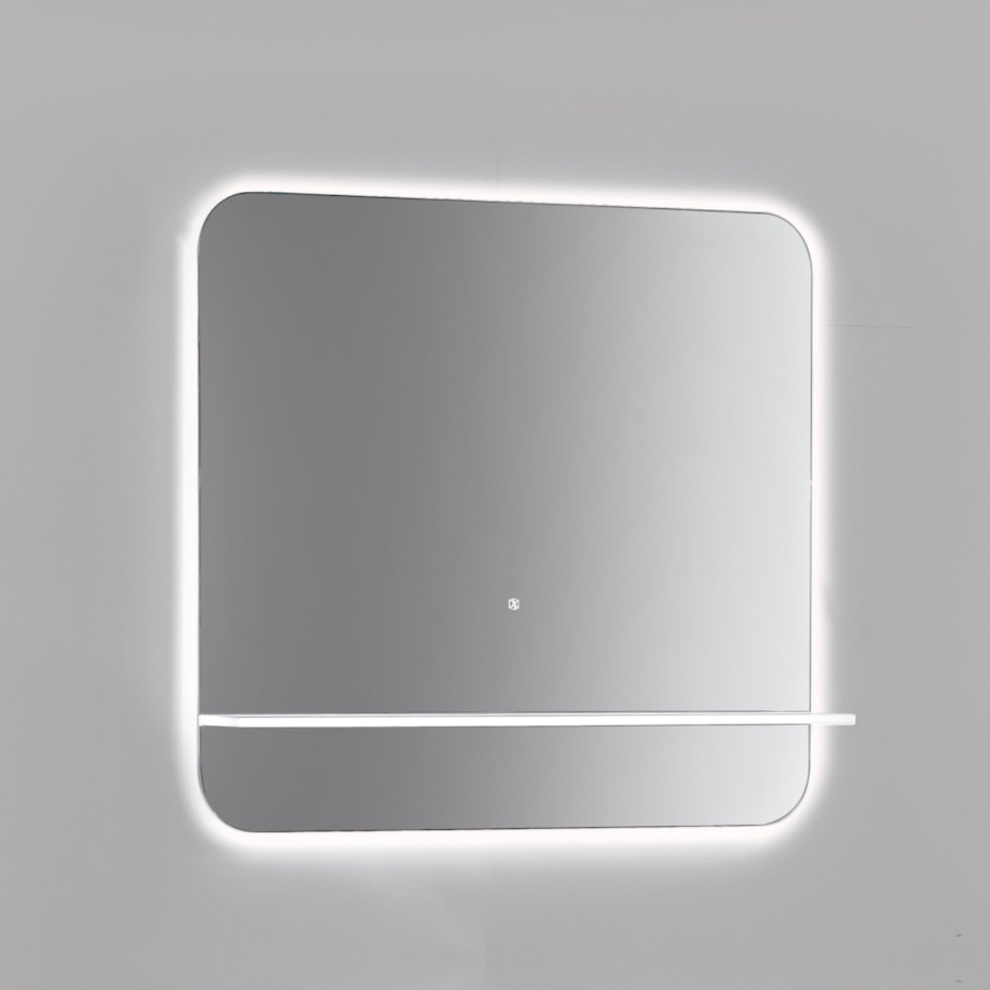 Kubebath Lumino 36'' LED Mirror with LED Acrylic Shelf