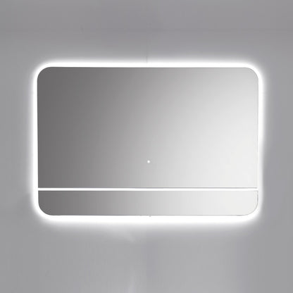 Kubebath Lumino 48'' LED Mirror with LED Acrylic Shelf w/ Anti-Fog