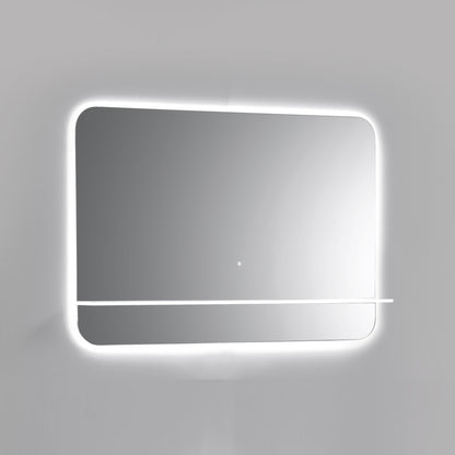 Kubebath Lumino 48'' LED Mirror with LED Acrylic Shelf w/ Anti-Fog