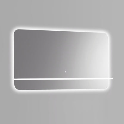 Kubebath Lumino 60'' LED Mirror with LED Acrylic Shelf
