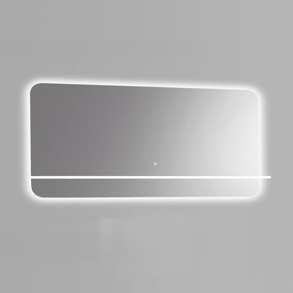 Kubebath Lumino 70'' LED Mirror with LED Acrylic Shelf w/ Anti-Fog