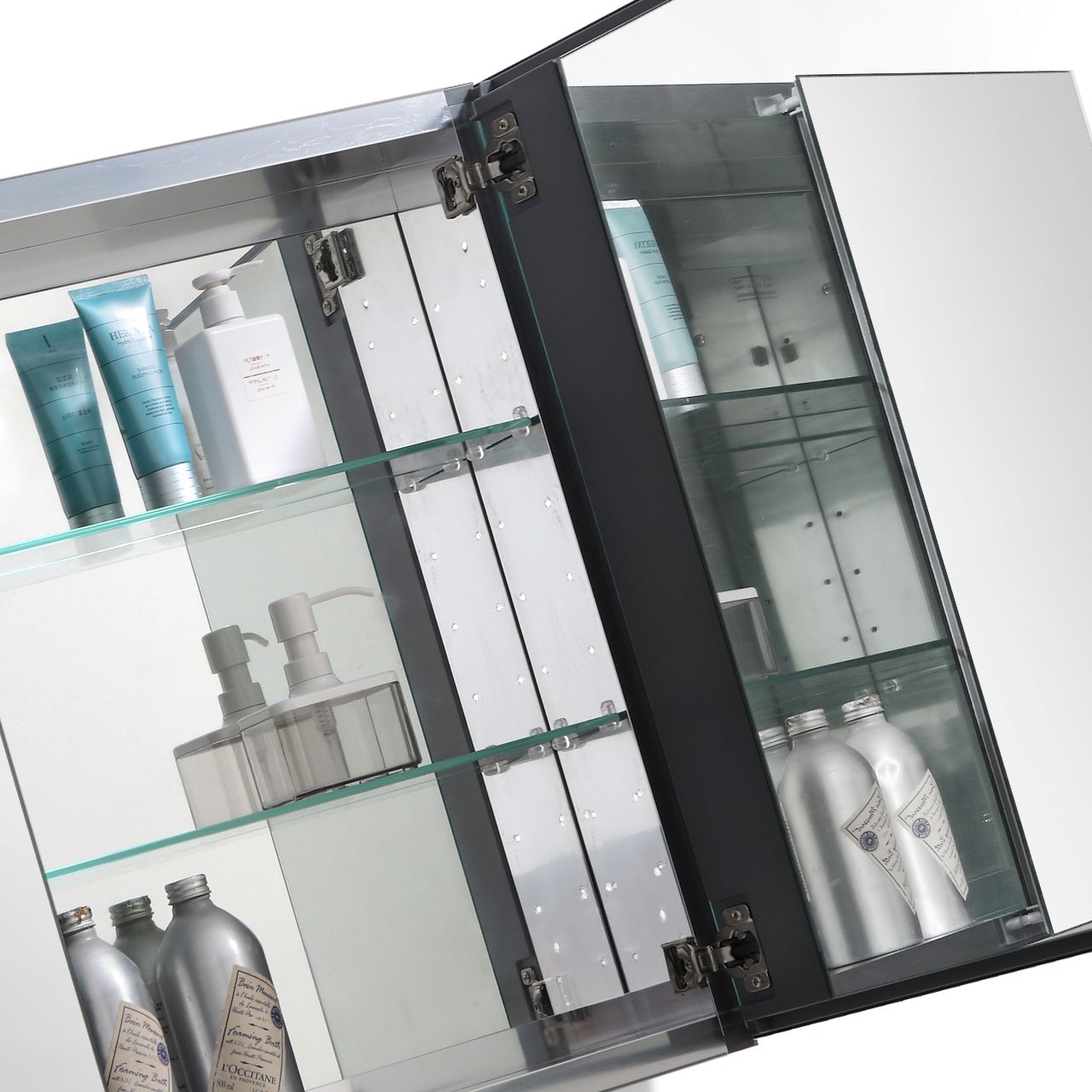 80" Kubebath Medicine Cabinet w/ Mirrors