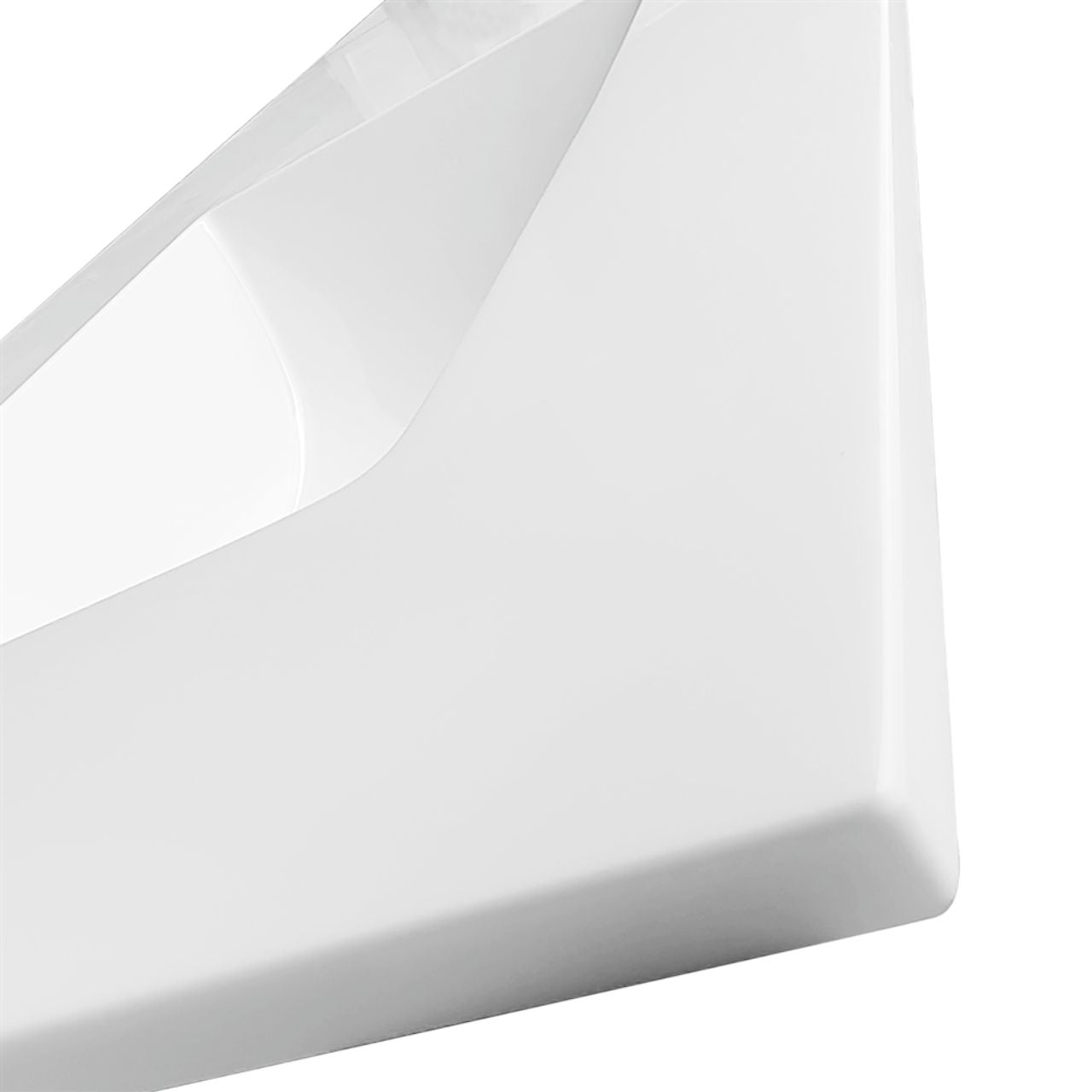 60'' x 19.75'' KubeBath White Quartz Counter-Top W/ Double Under-Mount Sink