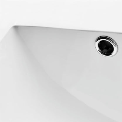72'' KubeBath White Quartz Counter-Top W/ Double Under-Mount Sink