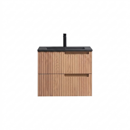 24'' Fiore Modern Wall Mount Bathroom Vanity OAKWOOD