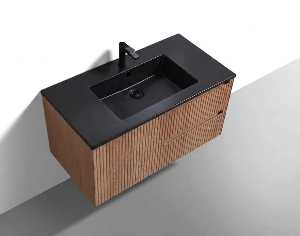 40'' Fiore Modern Wall Mount Bathroom Vanity OAKWOOD