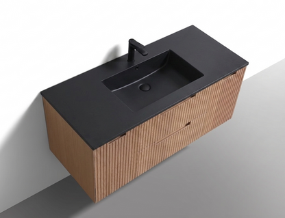 48'' Fiore Modern Wall Mount Single Sink Bathroom Vanity OAKWOOD