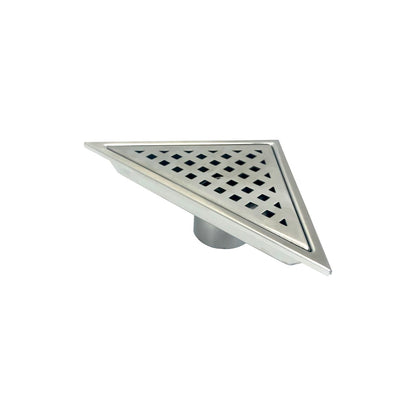 Kube 6.5" Triangle Stainless Steel Pixel Grate Chrome