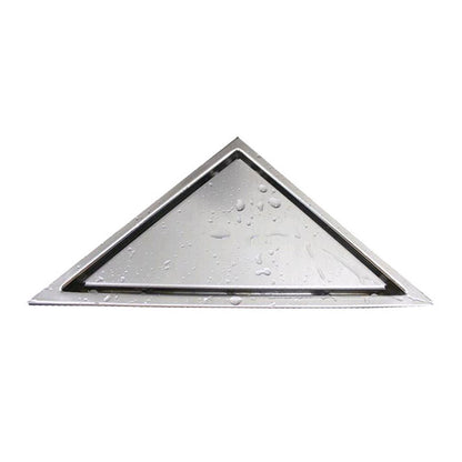 Kube 6.5" Triangle Stainless Steel Tile Grate Chrome