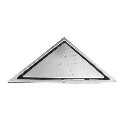 Kube 6.5" Triangle Stainless Steel Tile Grate Chrome