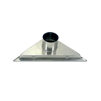 Kube 6.5" Triangle Stainless Steel Tile Grate Chrome