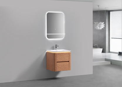 24'' Lumi Modern Wall Mount Bathroom Vanity-OAKWOOD