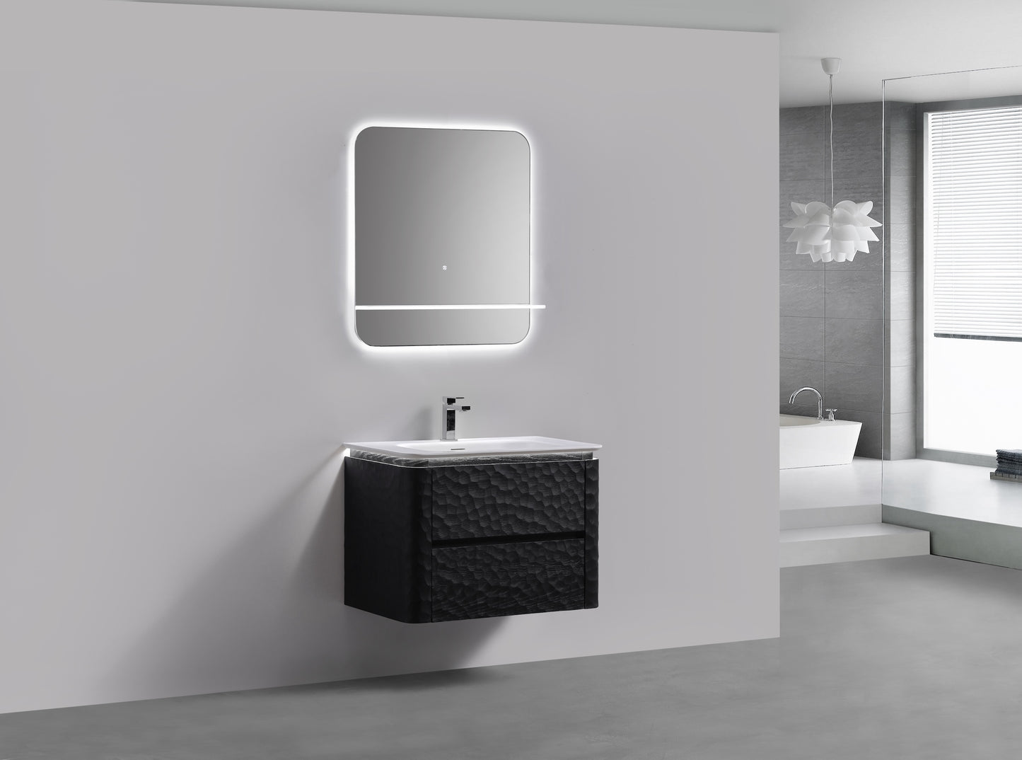 32'' Lumi Modern Wall Mount Bathroom Vanity