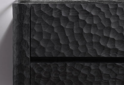 32'' Lumi Modern Wall Mount Bathroom Vanity - True Black