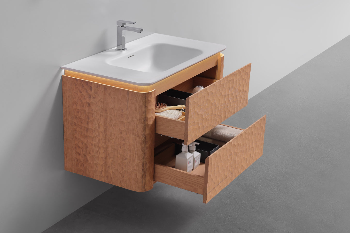 36'' Lumi Modern Wall Mount Bathroom Vanity