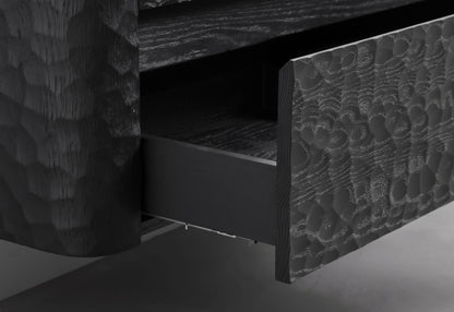 36'' Lumi Modern Wall Mount Bathroom Vanity -True Black