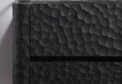 36'' Lumi Modern Wall Mount Bathroom Vanity -True Black