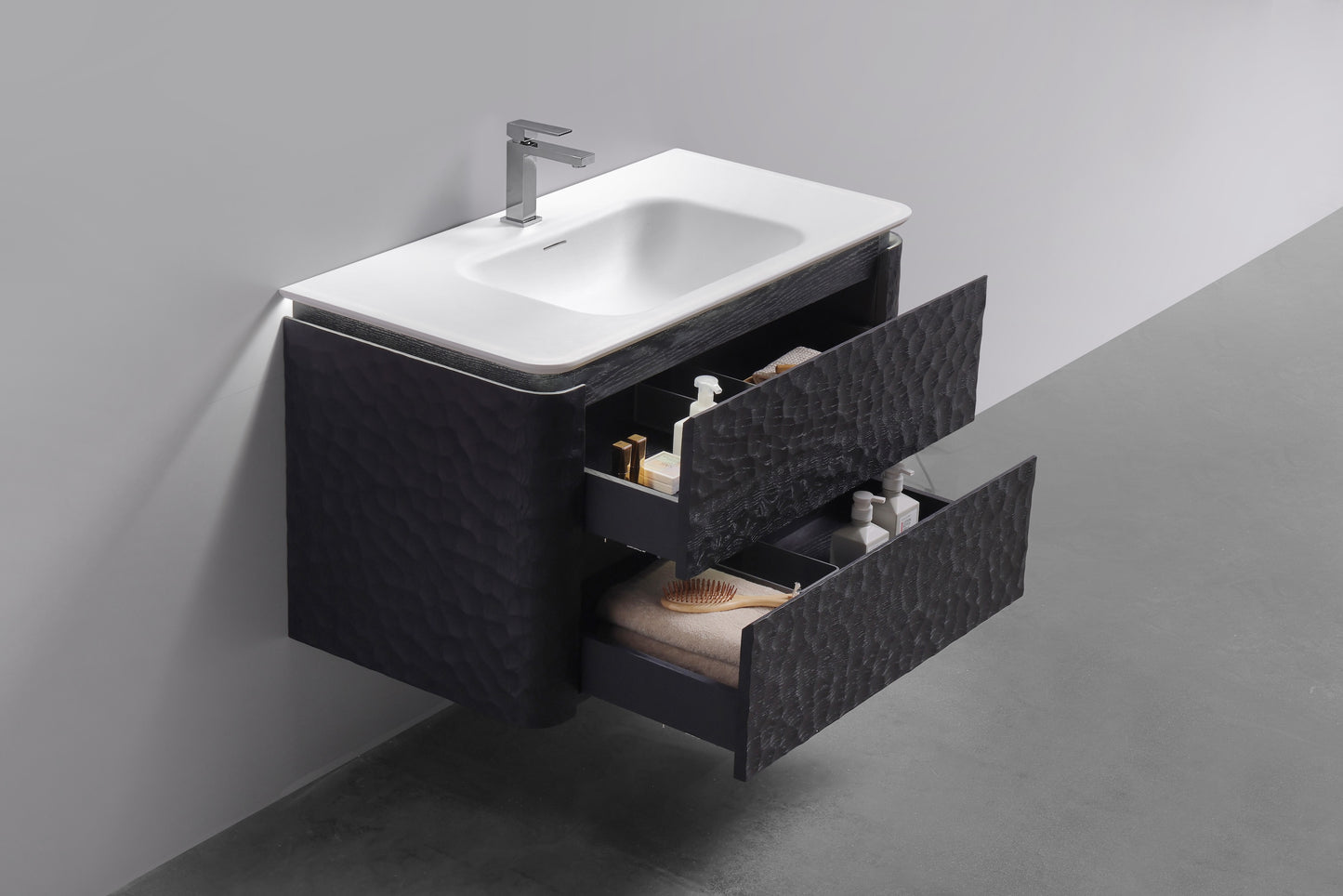 40'' Lumi Modern Wall Mount Bathroom Vanity