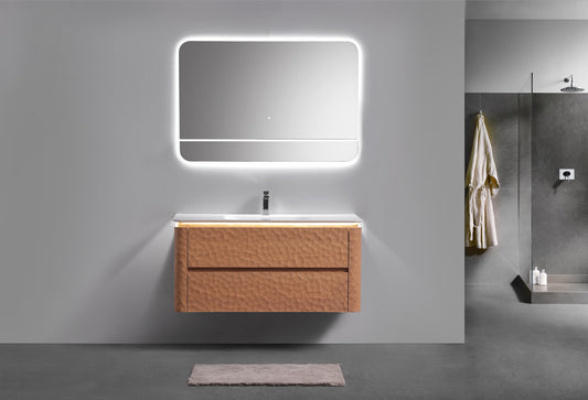48'' Lumi Modern Wall Mount Bathroom Vanity - OAKWOOD