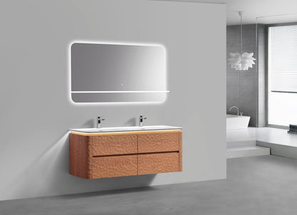 Kubebath Lumino 60'' LED Mirror with LED Acrylic Shelf